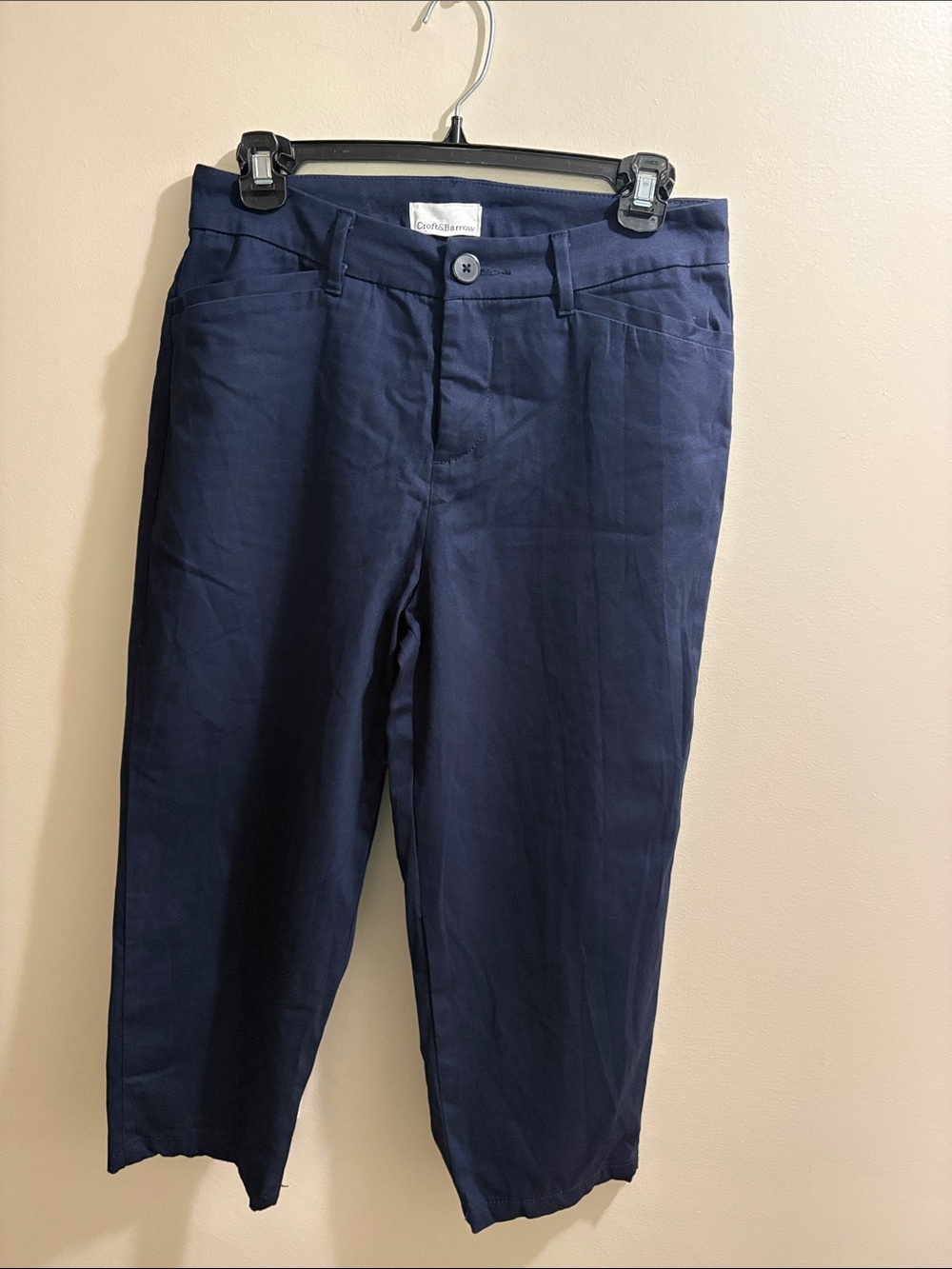 Croft & Barrow Dark Blue Cropped Pants for Women